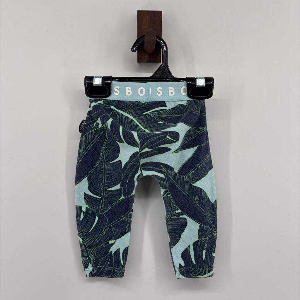 palm leaf baby blue band