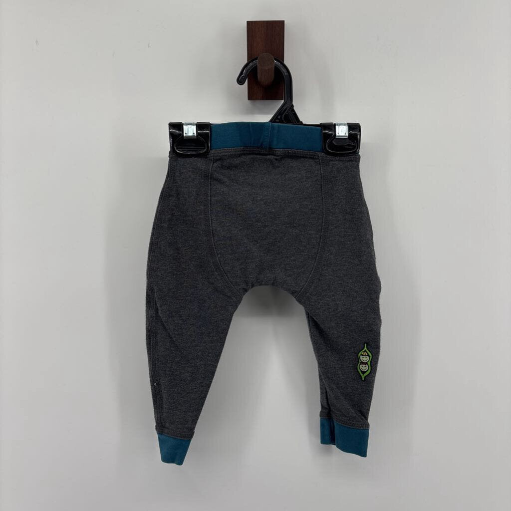 blue elastic waist&Ankles