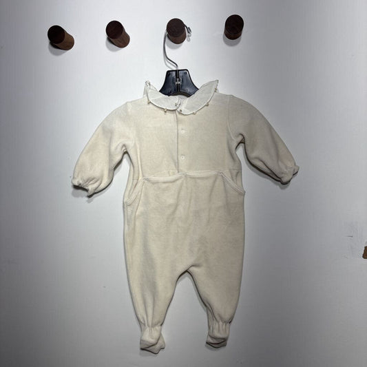 Velvet Romper, frill collar