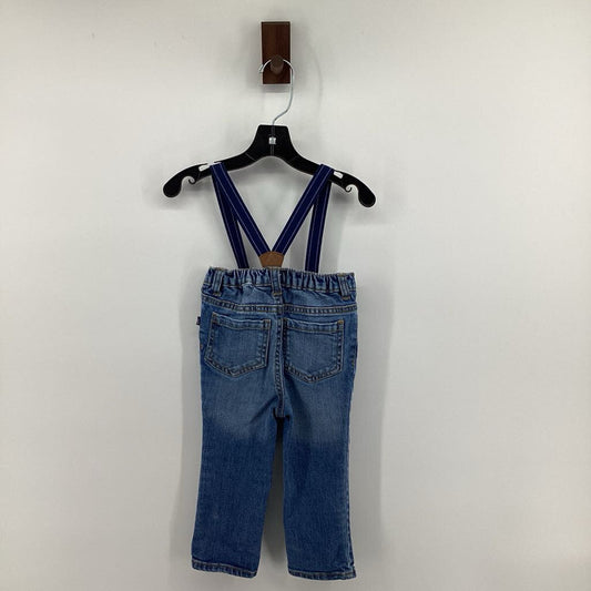 denim with suspenders