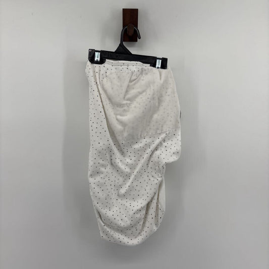 White with Grey Stars Swaddle