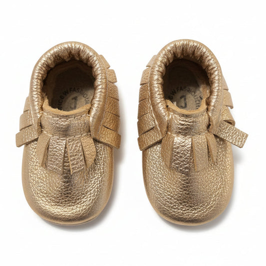 Baby leather moccasins