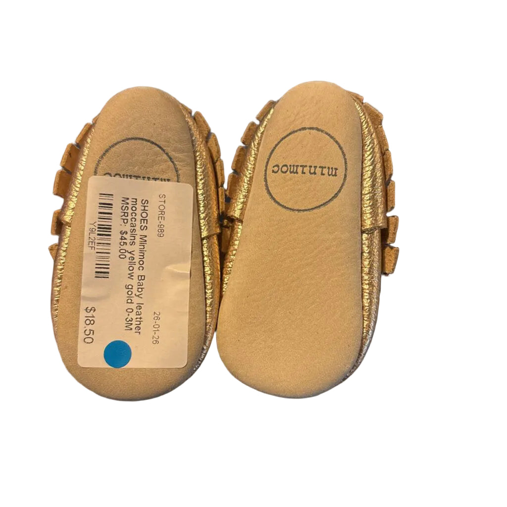 Baby leather moccasins