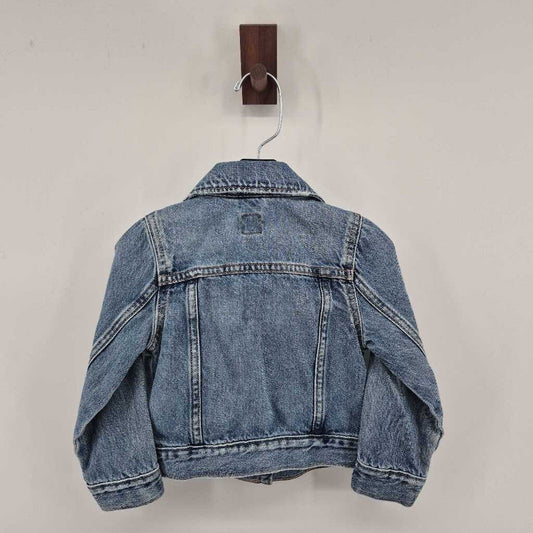 distressed denim jacket