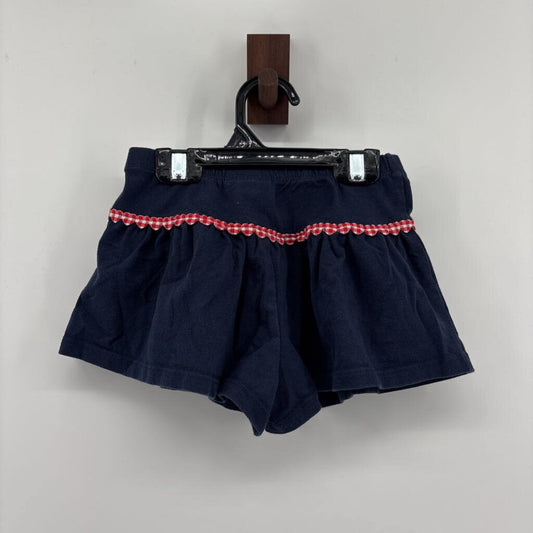 Loose Shorts(Mock Skirt). Red Heart Chain Across