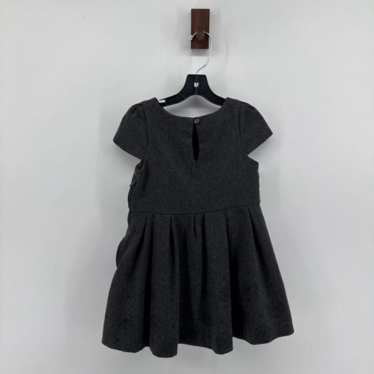 bow in front, embroidery flowers