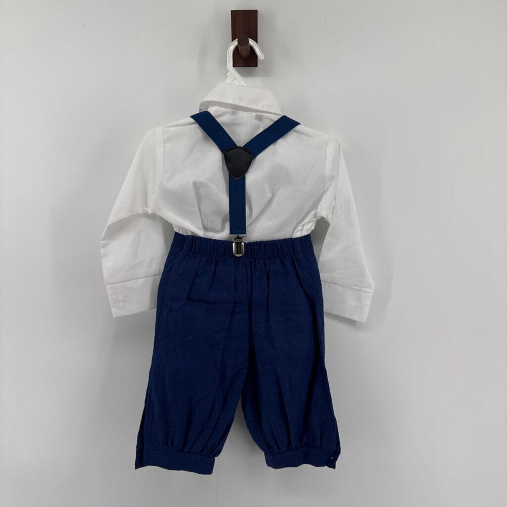Outfits, Long sleeve shirt and pants with suspenders
