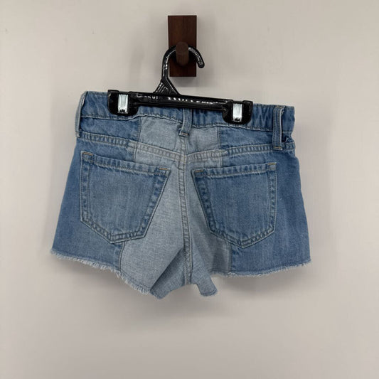 High rise denim shorts