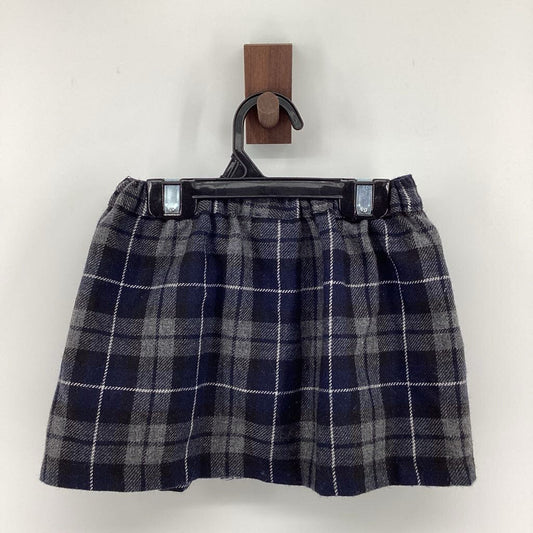 Plaid wrap skirt