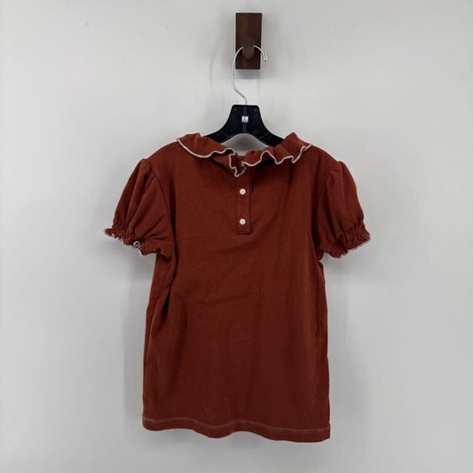 Short sleeve, frill neck