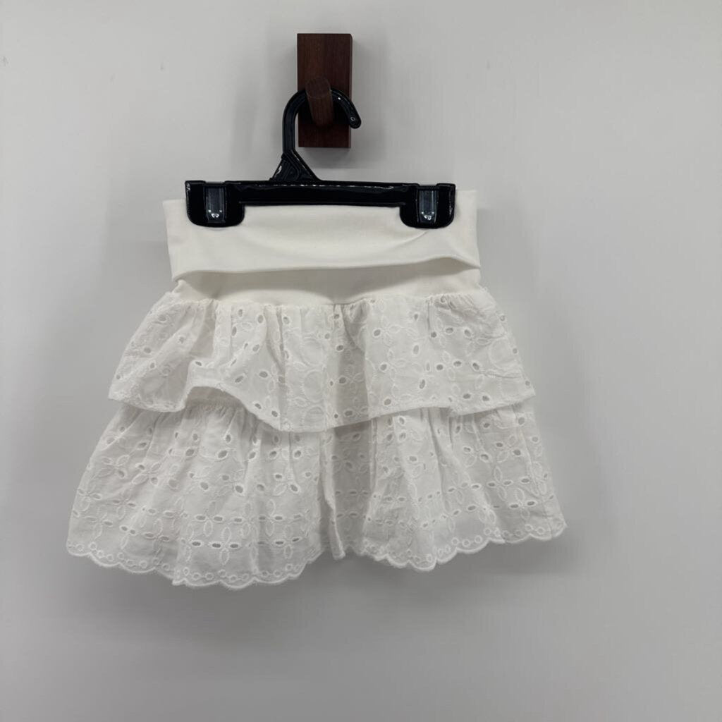 Tiered Skirt with Eyelet Detail