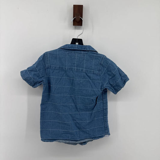 NWT plaid button down & cargo shorts
