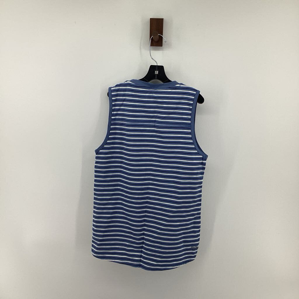 Tags on, striped tank