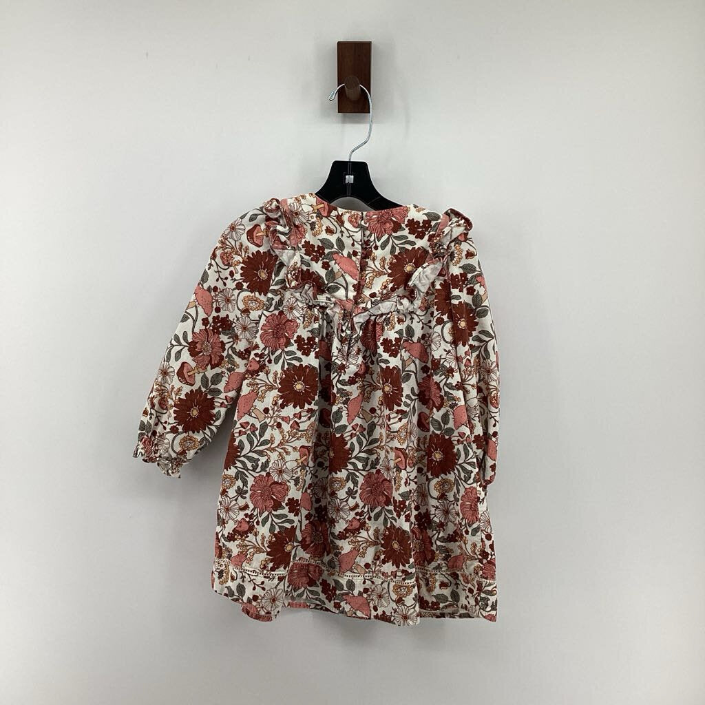 Floral, long sleeve, corduroy