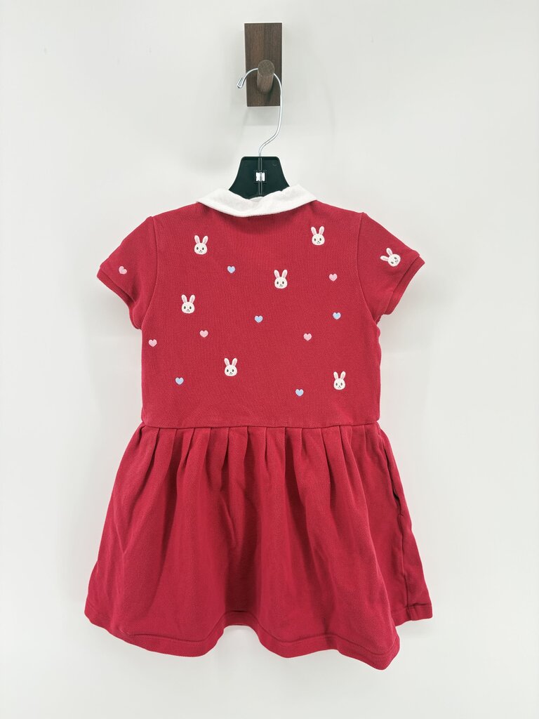Polo dress, embroidered bunnies, retail $250