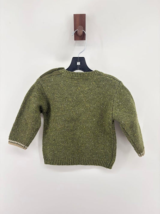 Crew neck bear face sweater
