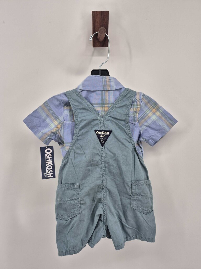 Tags on, bodysuit and overall