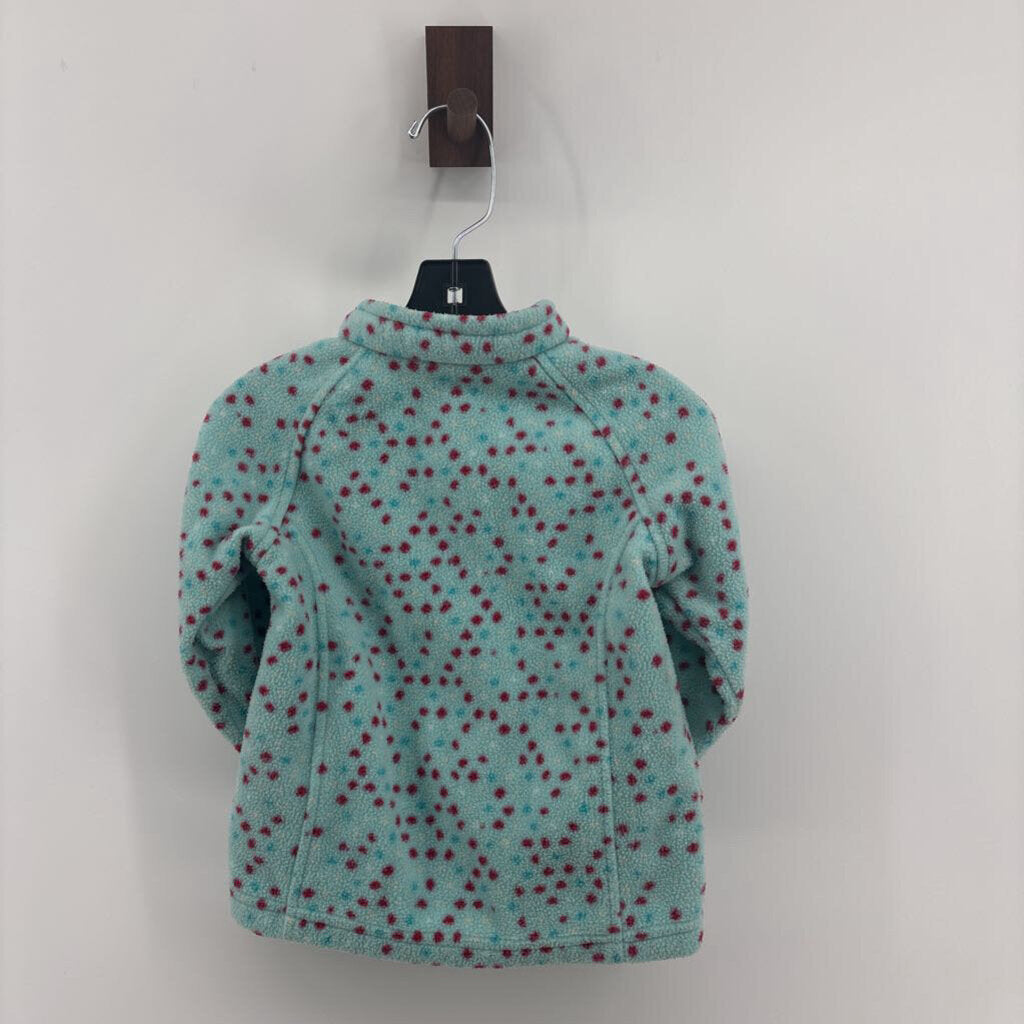 Polka Dot Fleece Zip Up
