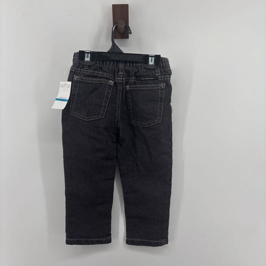 Tags on, denim