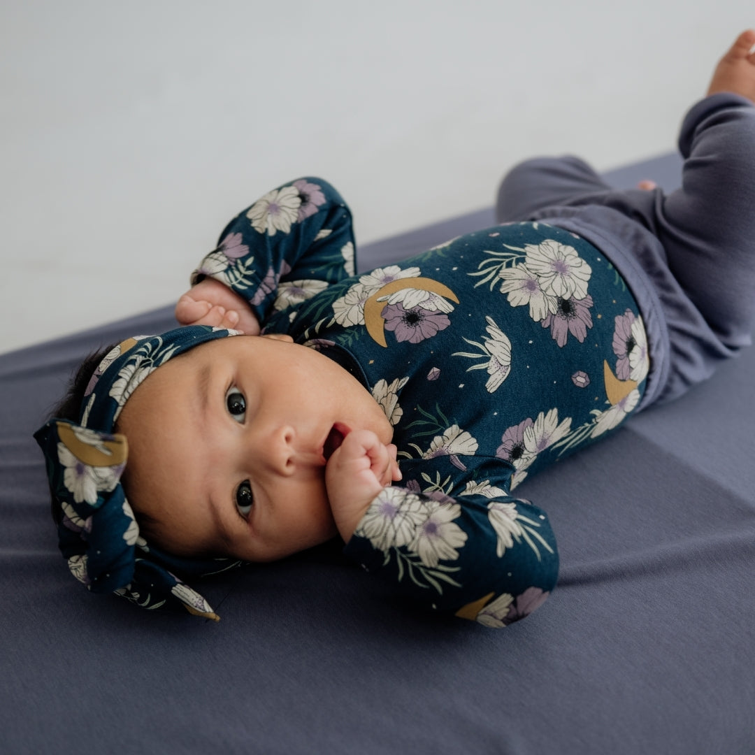 Bamboo Baby Capsule Gift Box - Celestial Floral & Dusty Lilac