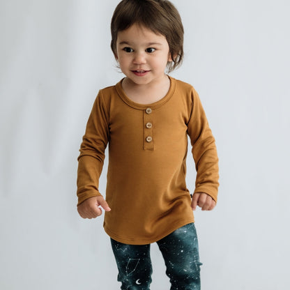 Baby/Kids' Bamboo Long Sleeve Henley