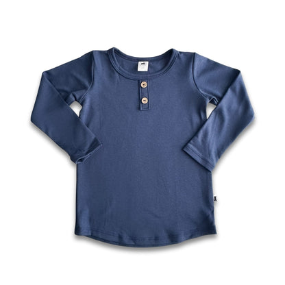 Kids' Bamboo Henley Long-Sleeve Shirt