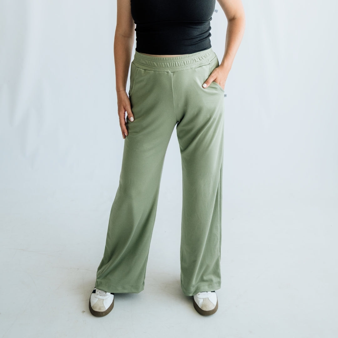 Ladies Bamboo Wide Leg Pants
