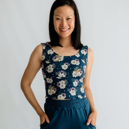 Ladies Bamboo Longline Bralette-Style Tank