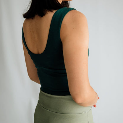 Ladies Bamboo Longline Bralette-Style Tank