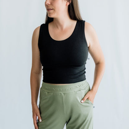 Ladies Bamboo Longline Bralette-Style Tank