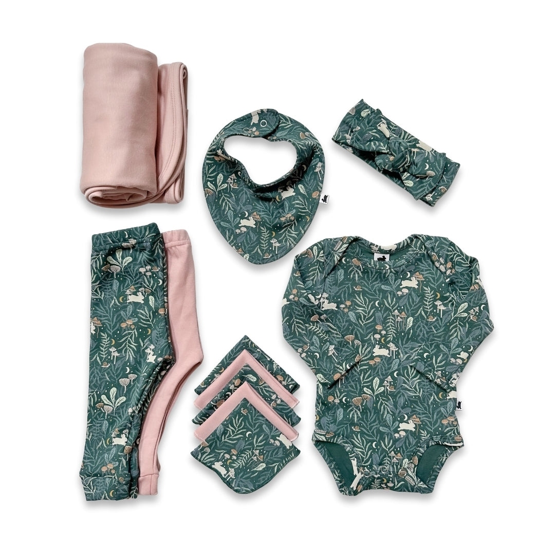 Bamboo Baby Capsule Gift Box - Twilight Grove & Rosewood