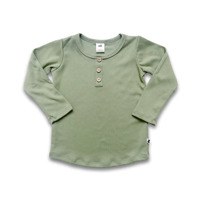 Baby/Kids' Bamboo Long Sleeve Henley
