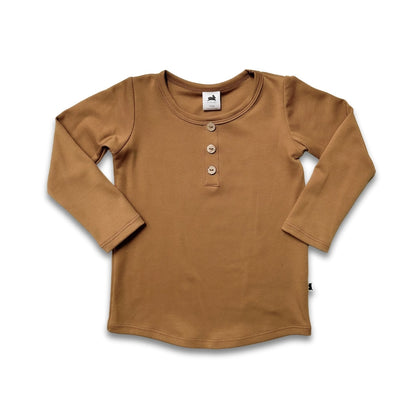 Baby/Kids' Bamboo Long Sleeve Henley