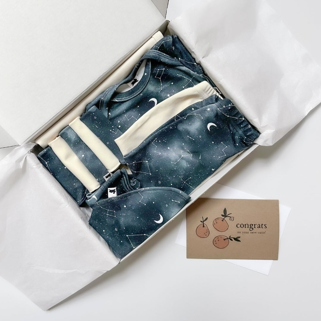 Bamboo Baby Capsule Gift Box - Night Sky & Cream