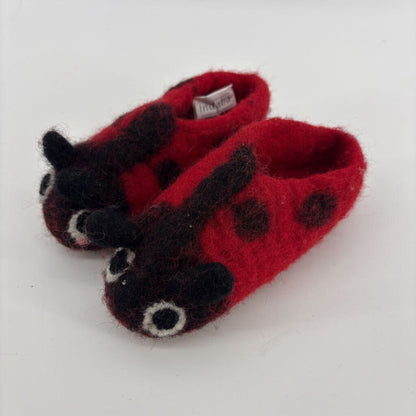 Wool Ladybug Slippers