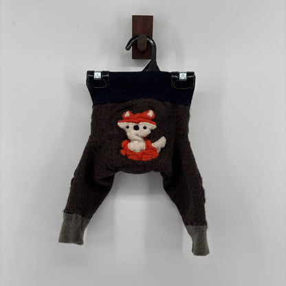 Wool Bottoms with fox on bum