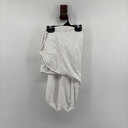 White with Grey Stars Swaddle