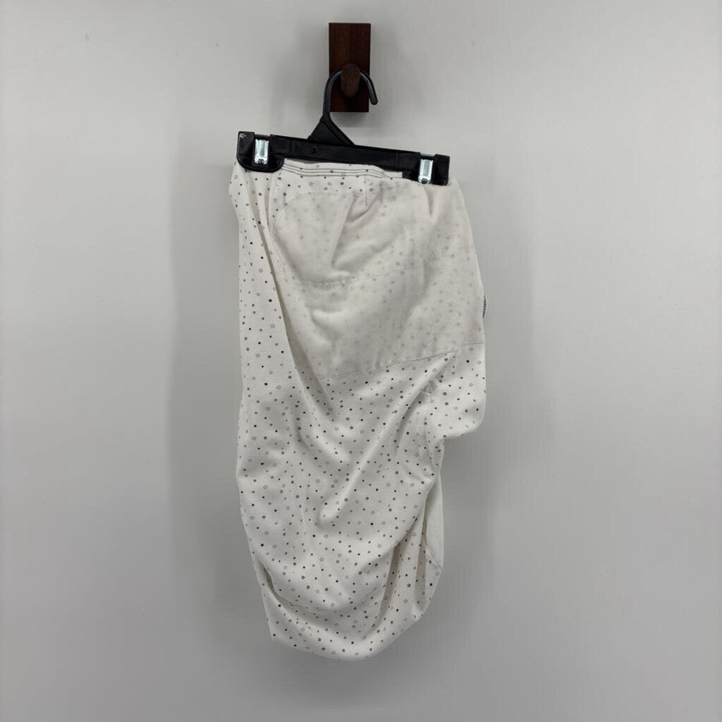 White with Grey Stars Swaddle