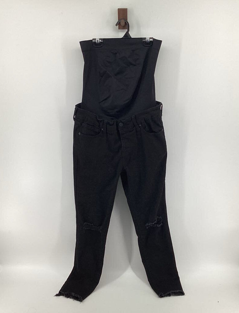 distressed cropped denim (MED)