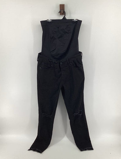 distressed cropped denim (MED)