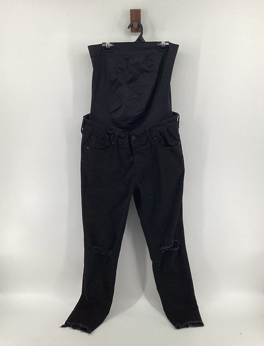 distressed cropped denim (MED)