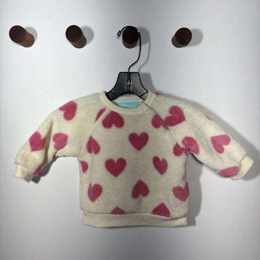 Fleece Pink heart sweater
