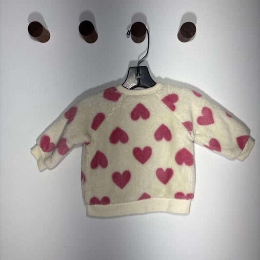 Fleece Pink heart sweater