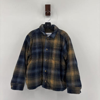 Sherpa-Lined Plaid Shacket