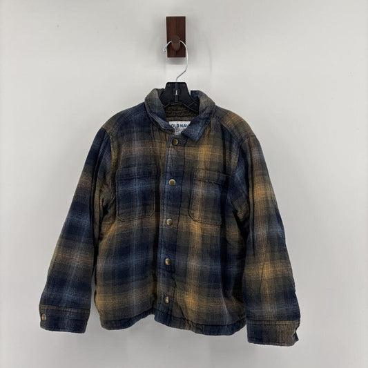Sherpa-Lined Plaid Shacket