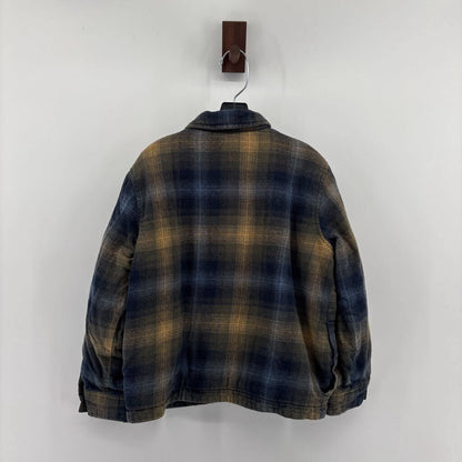 Sherpa-Lined Plaid Shacket