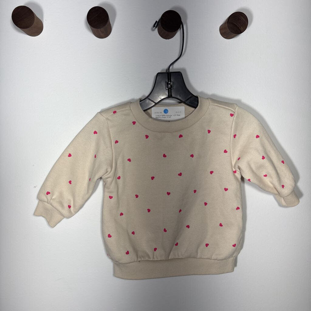Pink hearts sweatshirt
