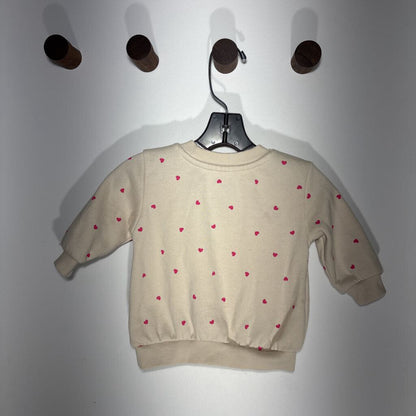 Pink hearts sweatshirt