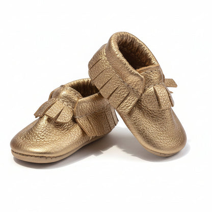 Baby leather moccasins