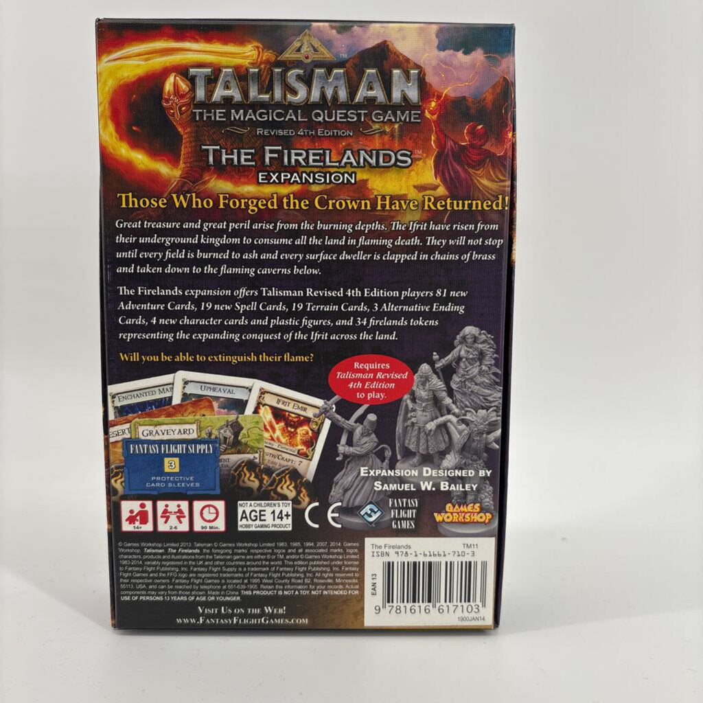 Talisman: The Magical Quest Game. The Firelands Expansion (All Pieces)